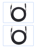 Câble audio 3,5 mm mâle-femelle, câble audio AUX pour enregistrement, câble de charge pour haut-parleur, câble de connexion 3,5 mm à 3,5 mm.
