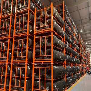 <span class=keywords><strong>Cage</strong></span> de stockage, grande capacité, empilable, en acier, bacs de stockage, boîte, palette d'entrepôt, étagère de rangement en métal pliable - Product Image 3