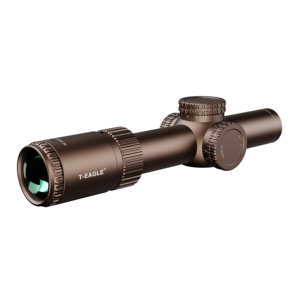 Cannocchiale T-EAGLE EOS 1.2-6 Marrone con Bordo Sottile, Ottica Tattica Impermeabile per Caccia e Sport all'Aperto - Product Image 1