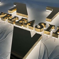 Enseigne Lumineuse LED Personnalisée, Lettre Enseigne LED Rétroéclairée pour Entreprises, Shopping et Publicité