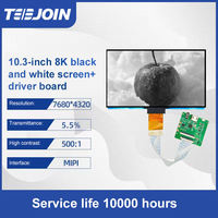 10.3 pouces 7680*4320 haute définition 8K Mono écran noir et blanc Plus Hd mi à Mipi carte pilote Support ordinateur Lcd Module