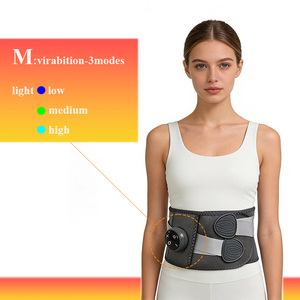 Ceinture de massage lombaire chauffante et vibrante à 3 niveaux pour le dos, le ventre et la taille – Soulagement de la douleur et <span class=keywords><strong>fitness</strong></span> - Product Image 4