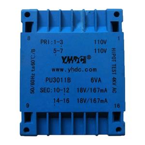 Yhdc 6va डबल <span class=keywords><strong>110v</strong></span>/115v इनपुट डबल 6v/9v/12/24v/24v/24v आउटपुट एसी नीचे फ्लैट प्रकार आइसोलेशन ट्रांसफार्मर - Product Image 2