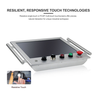 17-Zoll-Industrie-HMI-Panel-PC IP65 mit Resistivem Touchscreen und IDEC-Tastensteuerungssystem