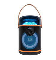 Nuevo Altavoz Inalámbrico de 6.5 Pulgadas con Bocina, RGB LED, 50W, 4500mAh, Gran Potencia, Subwoofer, Uso en Exteriores, Control Remoto Portátil