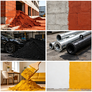 Pigmenti di Ossido di Ferro di Alta Qualità Nero/<span class=keywords><strong>Rosso</strong></span>/<span class=keywords><strong>Blu</strong></span>/Verde/<span class=keywords><strong>Giallo</strong></span>/Marrone per Colorazione di Cemento, Ceramica, Calcestruzzo <span class=keywords><strong>e</strong></span> Mattoni - Product Image 2