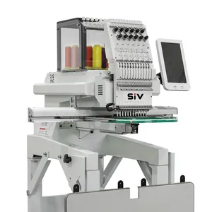 Máquina de bordado computarizado de un solo cabezal, máquina de bordado digital para camiseta y sombrero, nuevos productos