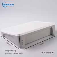 Boîtier en plastique ABS Boîte de jonction électronique bricolage Boîte de bureau ABS Boîtiers d'instruments électroniques en plastique 320*230*86.5mm