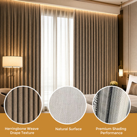 Rideaux occultants jacquard Fuyao orientaux haut de gamme, imperméables et personnalisables, certifiés SGS pour une décoration intérieure contemporaine