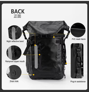 <b>Heavy</b> <b>Duty</b> Waterproof Outdoor Long Floating Snorkeling Swimming Hiking Diving Equipment Roll Top Bag PVC Dry <b>Sack</b> Backpack - Product Image 6