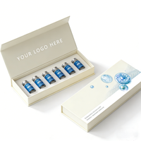 Boîte magnétique en papier kraft de qualité supérieure pour flacons de peptides, emballage cadeau pour flacons de peptides de 3 ml et 10 ml