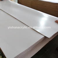 Vente en gros d'usine, feuille miroir en PMMA autocollante de 1 mm, couleur argent, panneaux en plastique acrylique miroir