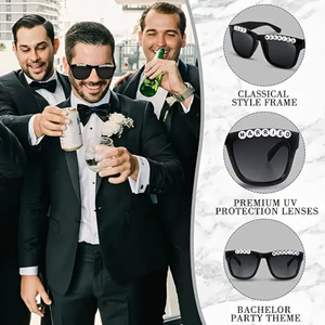 Occhiali Luminosi Fluorescenti al Neon in Plastica, Novità Durevole per Sposi, Occhiali da Sole Luminosi per Decorazioni Festa di Matrimonio - Product Image 6