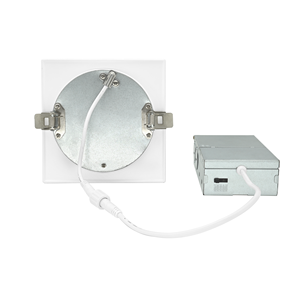 Paquete de 24 luces descendentes comerciales cuadradas de 6 pulgadas y 12W, 5CCT con atenuación triac de 2700K/3000K/3500K/4000K/5000K 120V para espacios comerciales - Product Image 6