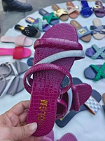 Sandales plates pour femmes, dessus en PU, antidérapantes, pour l'extérieur, plage, chaussures décontractées d'été