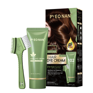 Tinte Natural para el Cabello Negro en Loción, Envase de Plástico, Cobertura Semipermanente para Cabello Gris - Fórmula Orgánica a Base de Frutas, Sin Amoníaco, OEM - Product Image 2