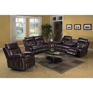 Soggiorno commerciale multifunzionale combinazione divano componibile teatro divano reclinabile in pelle marrone Set 1 + 2 + 3 per il commercio all'ingrosso - Product Image 1