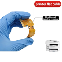 Imprimante de circuits imprimés flexibles QYX personnalisée, pas de 0,5 mm, base en cuivre PI de 35 µm, épaisseur de 0,18 mm, tête d'impression à jet d'encre, fil plat OSP
