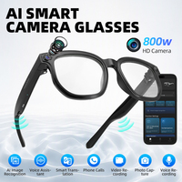 Lunettes intelligentes H03 avec caméra HD 8MP, traduction en temps réel, assistant vocal, musique et appels