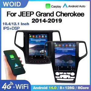 Autoradio GPS multimédia Android 14 STWEI 12,1 pouces pour Jeep Grand Cherokee WK2 2014-2019, écran style Tesla, CarPlay - Product Image 2