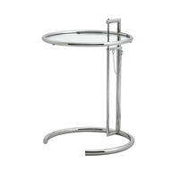 Meubles de maison Offres Spéciales salon chambre table de chevet en acier inoxydable canapé levé Table d'appoint d'angle avec dessus en verre