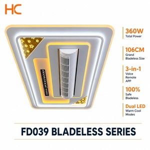 Bladeless <b>Ceiling</b> Fan with APP <b>Control</b> - Smart WiFi <b>Ceiling</b> Fan <b>Light</b> with <b>Remote</b> for Bedroom - Product Image 1