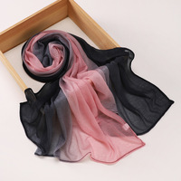 Nouveau foulard en polyester à maille diamantée dégradé de couleurs pour femme, collection printemps, vente en gros