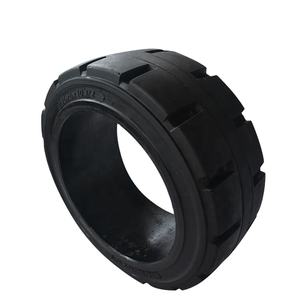 16x6x10 1/2 スムーストレッド プレスオンソリッドタイヤ ラバー トヨタ フォークリフトタイヤ 電動およびディーゼルフォークリフト用 - Product Image 5