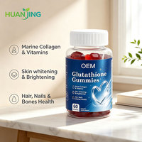 Gummies en forme d'ours L-glutathion 13-en-1 au collagène pour l'éclaircissement de la peau avec vitamine C, complément alimentaire OEM