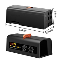 Piège à souris Choc électrique avec haute tension pour tuer le rat souris Pas de poisons et piège à souris électrique sûr Intérieur