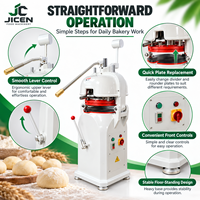 Machine à presser et à former des boules de pâte pour pains à burger et pita, modèle JCEN Pizza Commercial, avec plateau de 30 pièces de 10g
