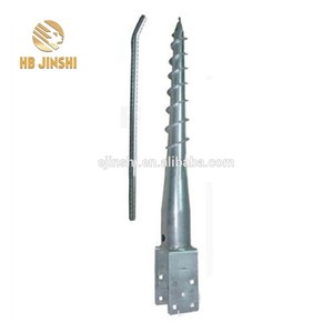 เสาเหล็กยึดรั้วแบบปรับได้ JINSHI พร้อมสกรูยึดพื้น - Product Image 5