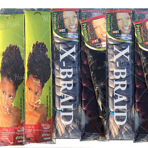 Mèches Tresses Africaines en Gros 165g Gana Curl Yaki <span class=keywords><strong>Cheveux</strong></span> Synthétiques Bundles Afro Box Braids Queues de Cheval Tresses Jumbo Extensions de <span class=keywords><strong>Cheveux</strong></span> - Product Image 5