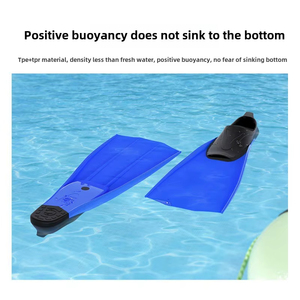 Aletas largas <span class=keywords><strong>de</strong></span> <span class=keywords><strong>nadador</strong></span> profesional para adultos, cómodos zapatos <span class=keywords><strong>de</strong></span> rana <span class=keywords><strong>de</strong></span> buceo, PP TPR, mezcla <span class=keywords><strong>de</strong></span> colores para nadar, surfear, deportes acuáticos - Product Image 2