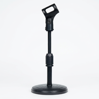 Support de microphone de bureau réglable avec support de téléphone pour enregistrement, karaoké, diffusion en direct et support paresseux