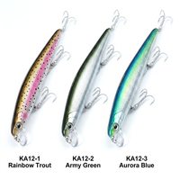 Umpan Minnow KAIDA 145mm 18g, Tipe Tenggelam Berat, Lemparan Jauh, Umpan Keras Crankbait untuk Ikan Pike, Bass, dan Ikan Besar