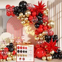Kit de guirlande de ballons bleus et argentés, arche de ballons métalliques en forme d'étoile pour les décorations de fête d'anniversaire, de baby shower, de remise de diplôme