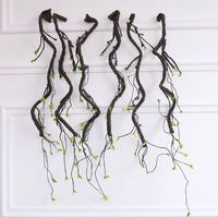 Vigne artificielle flexible pour reptiles, branche pliable, vigne jungle, grimpeur, jungle, forêt, branche pliable, décoration de terrarium, cage, habitat pour animaux de compagnie