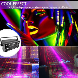 21 Ojos Etapa 64 Patrones Imagen en movimiento Láser KTV Habitación privada Bar Atmósfera Fiesta Proyección UV Luz de discoteca - Product Image 2