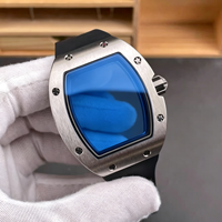 Montre mécanique automatique multifonctionnelle haut de gamme luxueuse de qualité supérieure en alliage de titane 67-01 avec matériau saphir