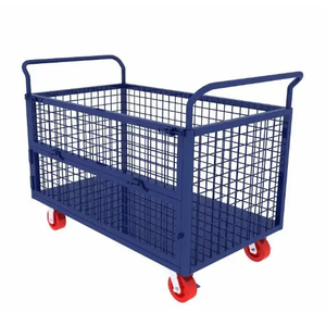 <span class=keywords><strong>Cage</strong></span> de stockage en métal de <span class=keywords><strong>cage</strong></span> de boîte de palette en acier 1-2T empilable et pliable résistante - Product Image 2