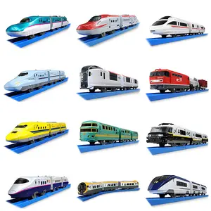 일본 Takara-Tomy Tomica 전기 기차 모델 키트 Plarail Trackmaster Shinkansen 3 마차 철도 자동차 장난감 미니어처 자동차