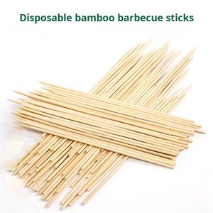 Brochettes en bambou à prix réduit, écologiques, résistantes à la chaleur, bâtonnets <span class=keywords><strong>de</strong></span> barbecue jetables en bambou à vendre - Product Image 1