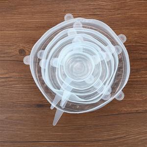 Juego de 6 Tapas de Silicona de Grado Alimenticio para Tazones, Transparentes, Aislantes, Resistentes al Calor, Conductivas del Calor, para Almacenamiento de Alimentos en el Hogar - Product Image 5