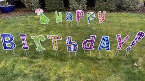 Double Sided Windproof Weather Resistant <b>Customized</b>-Yard-Signs-18x24-with-H for Christmas Halloween Decoration - Product Image 4