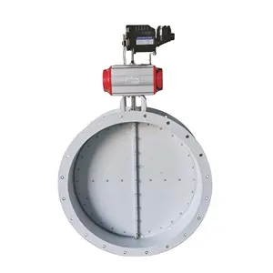 Flanged Connection Stainless Steel Electric Actuator Air Damper Ventilated Butterfly Valve