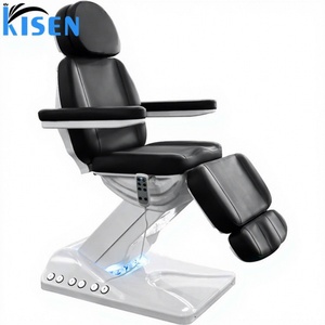 KISEN Salon Furniture <b>Electric</b> Massage Bed Facial Bed Professional Medical Beauty Bed Treatment Bed with LED and Foot Control - Product Image 1