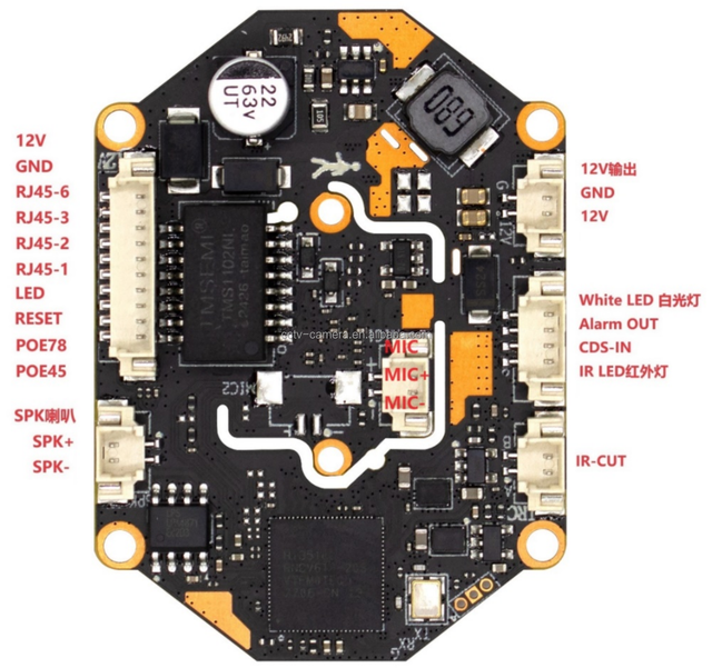 Smart AI CCTV IP Camera Module Circuit PCB