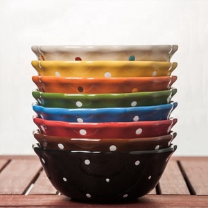 Bol de service en <span class=keywords><strong>porcelaine</strong></span> de cuisine, vaisselle colorée pour les fêtes, ustensiles de cuisson personnalisés, ramequins, bols <span class=keywords><strong>à</strong></span> soupe et <span class=keywords><strong>à</strong></span> salade, bols ronds en céramique - Product Image 5