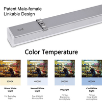 Éclairage industriel certifié ETL et CE, tubes LED T5 de 1200 mm, 30 W et 40 W, 4 pieds, linéaires, connectables, indice de rendu des couleurs automatique